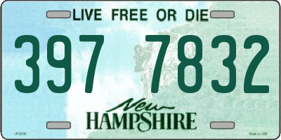 NH license plate 3977832