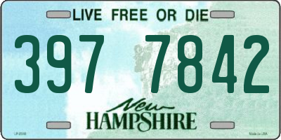 NH license plate 3977842