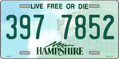 NH license plate 3977852