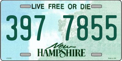 NH license plate 3977855
