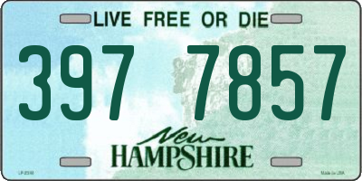 NH license plate 3977857