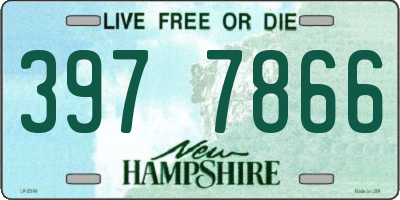 NH license plate 3977866