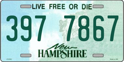 NH license plate 3977867