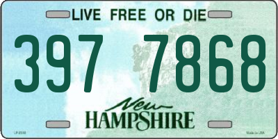 NH license plate 3977868