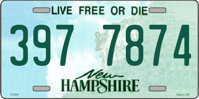NH license plate 3977874