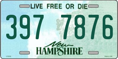NH license plate 3977876