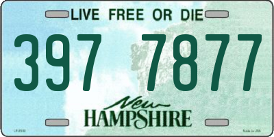 NH license plate 3977877