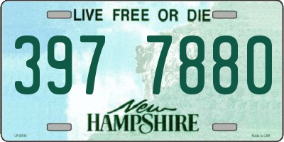 NH license plate 3977880