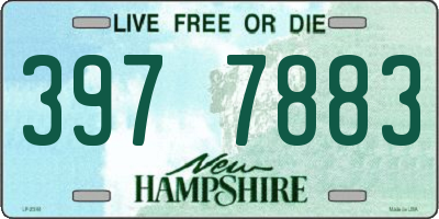 NH license plate 3977883