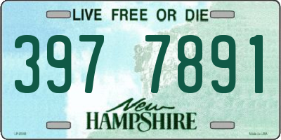 NH license plate 3977891