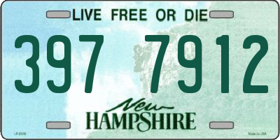 NH license plate 3977912