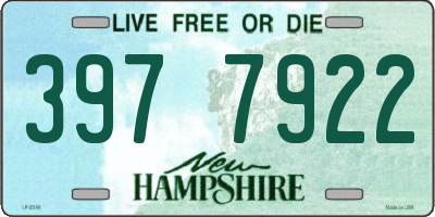 NH license plate 3977922