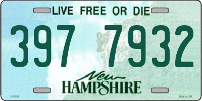 NH license plate 3977932