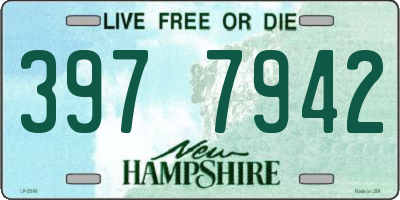 NH license plate 3977942