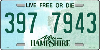 NH license plate 3977943