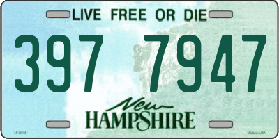 NH license plate 3977947