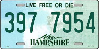 NH license plate 3977954