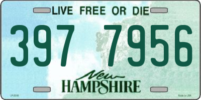 NH license plate 3977956