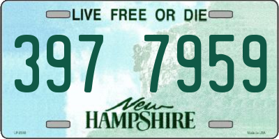 NH license plate 3977959