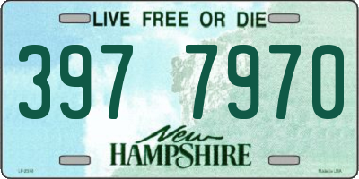 NH license plate 3977970