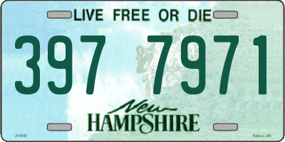 NH license plate 3977971