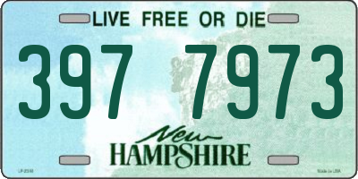 NH license plate 3977973