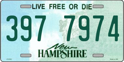 NH license plate 3977974