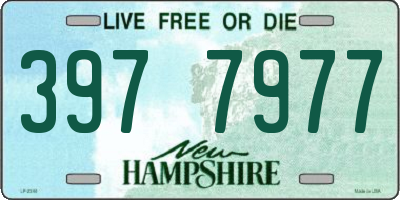 NH license plate 3977977