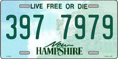 NH license plate 3977979