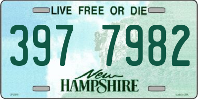 NH license plate 3977982