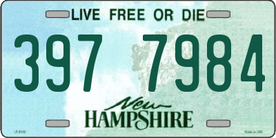 NH license plate 3977984