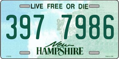 NH license plate 3977986