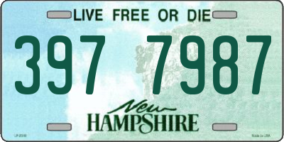 NH license plate 3977987