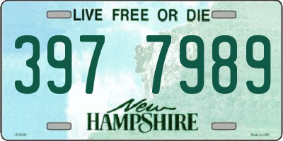 NH license plate 3977989