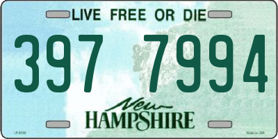 NH license plate 3977994