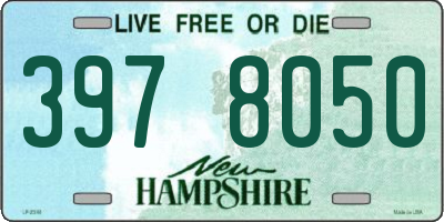 NH license plate 3978050