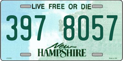 NH license plate 3978057