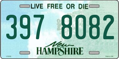 NH license plate 3978082