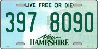 NH license plate 3978090