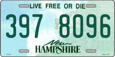 NH license plate 3978096
