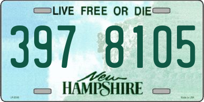 NH license plate 3978105