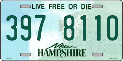 NH license plate 3978110