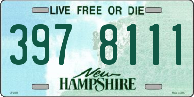 NH license plate 3978111