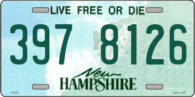 NH license plate 3978126