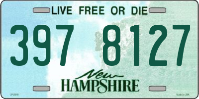 NH license plate 3978127