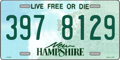 NH license plate 3978129