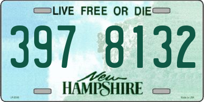 NH license plate 3978132