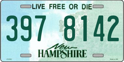 NH license plate 3978142