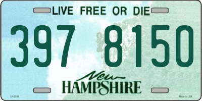 NH license plate 3978150