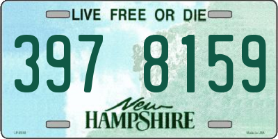 NH license plate 3978159